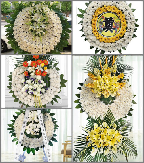 福建漳州平和县芦溪镇西新村花圈速递